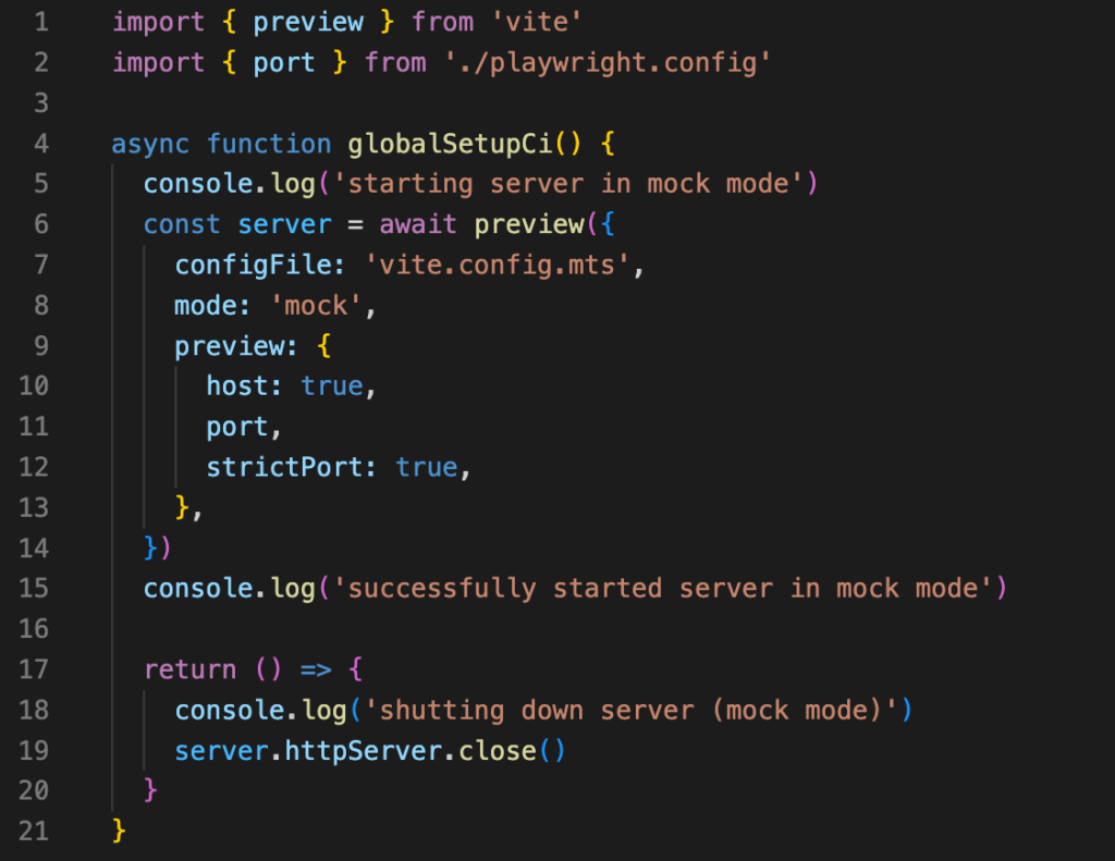 Vite global setup file code example