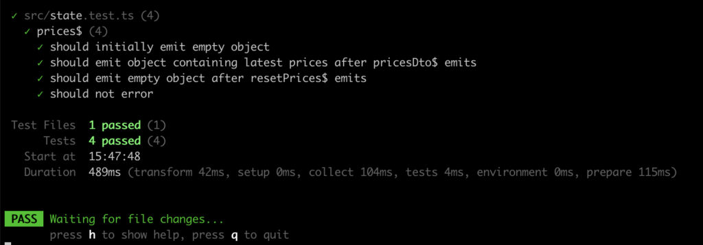 RxJS Observables: Stage 4 - Tests Passing